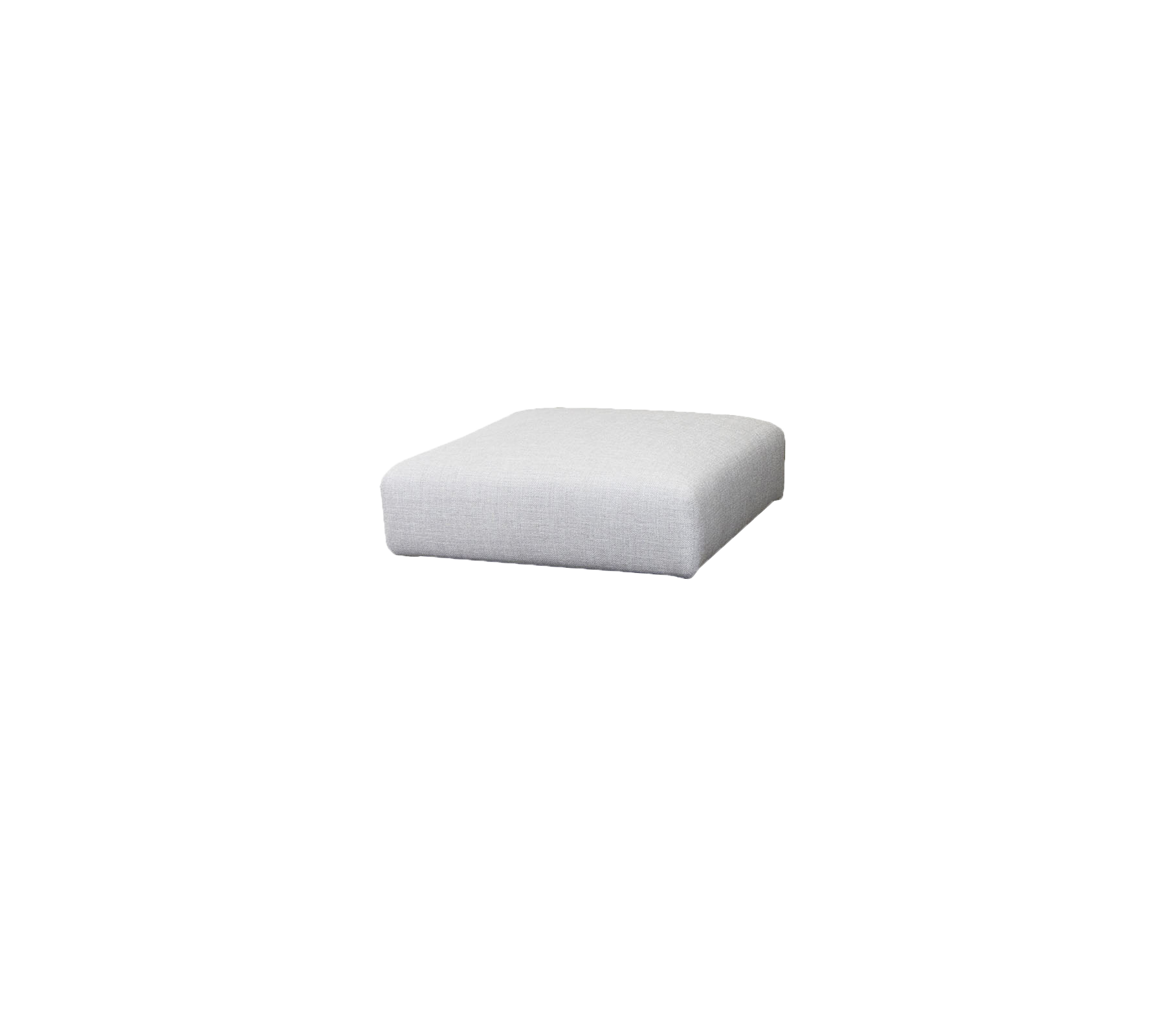 Quadrates, plüsch Kissen aus einem neutralen Stoff, perfekt, um Sitzarrangements mehr Komfort zu verleihen.