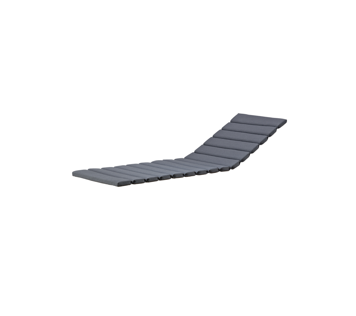 Ein schlanker, moderner Sessel mit wellenförmigem Design und einer strukturierten Oberfläche in einer stylischen dunklen Farbe.