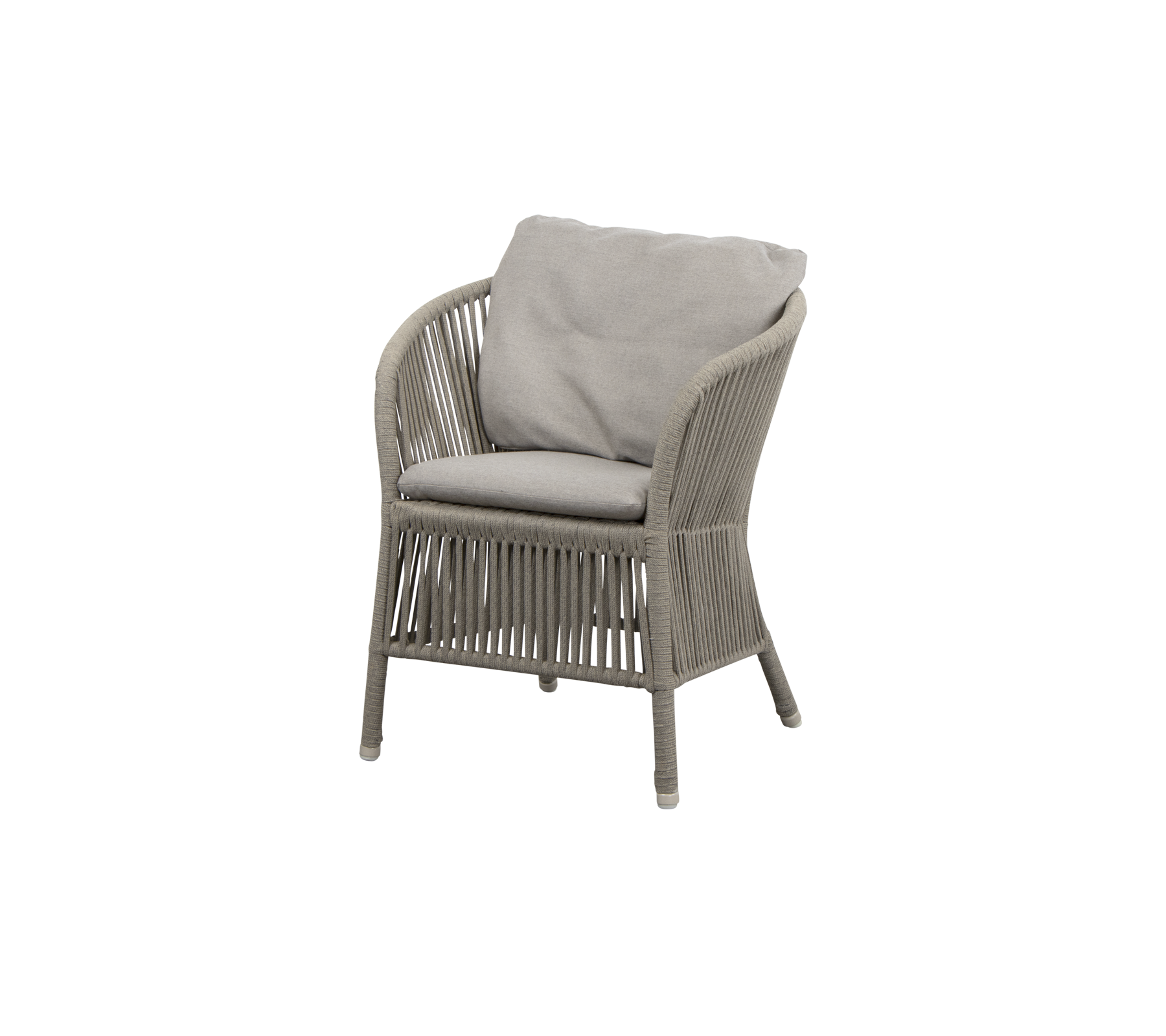 Stylischer Sessel mit einem gewebten Design und einem weichen, hellen Kissen, perfekt zum Entspannen und zur Aufwertung jedes Raums.