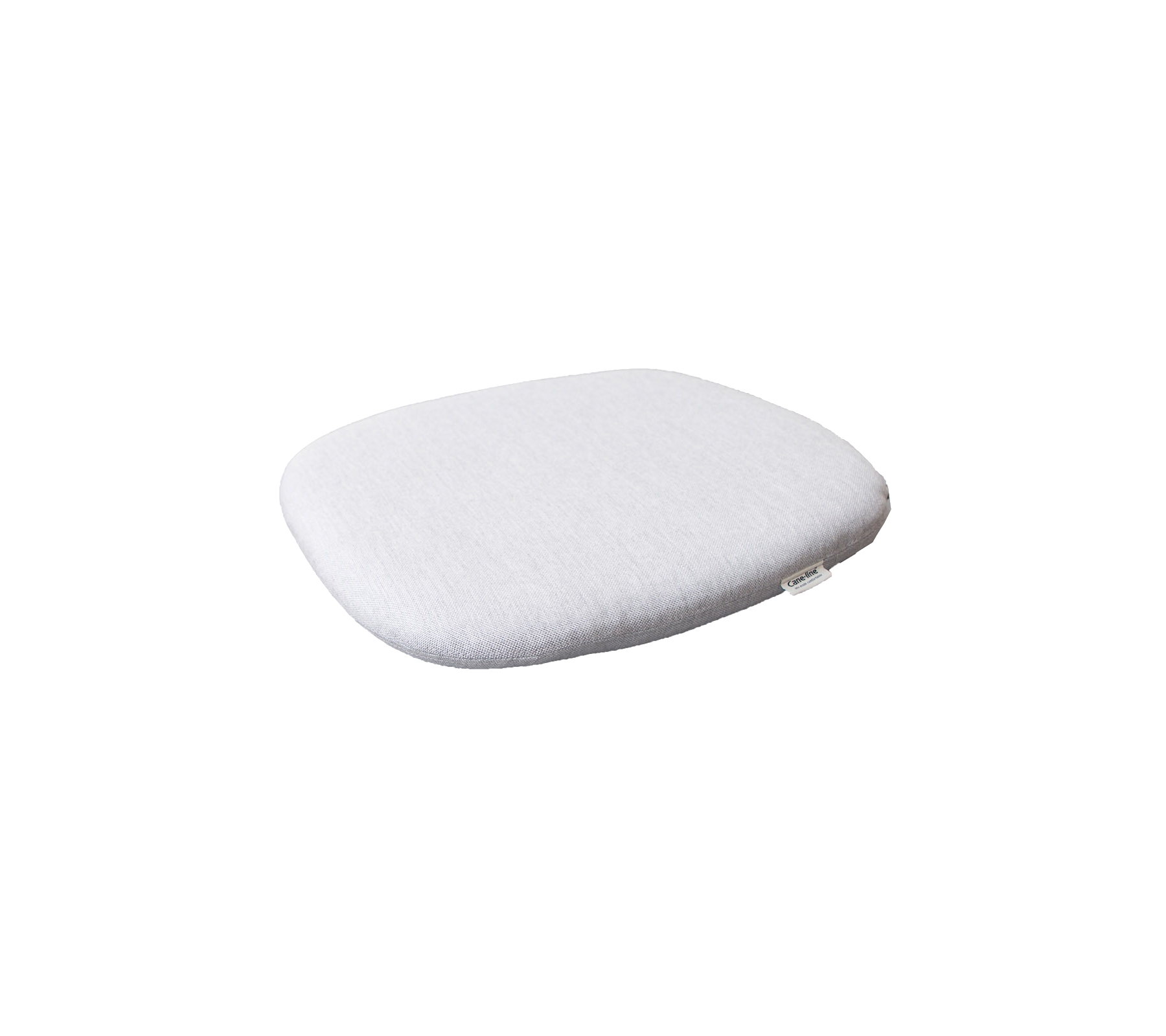 Weißes, sanft konturiertes Kissen, das für Komfort und Unterstützung sorgt. Ideal für verschiedene Sitzarrangements.