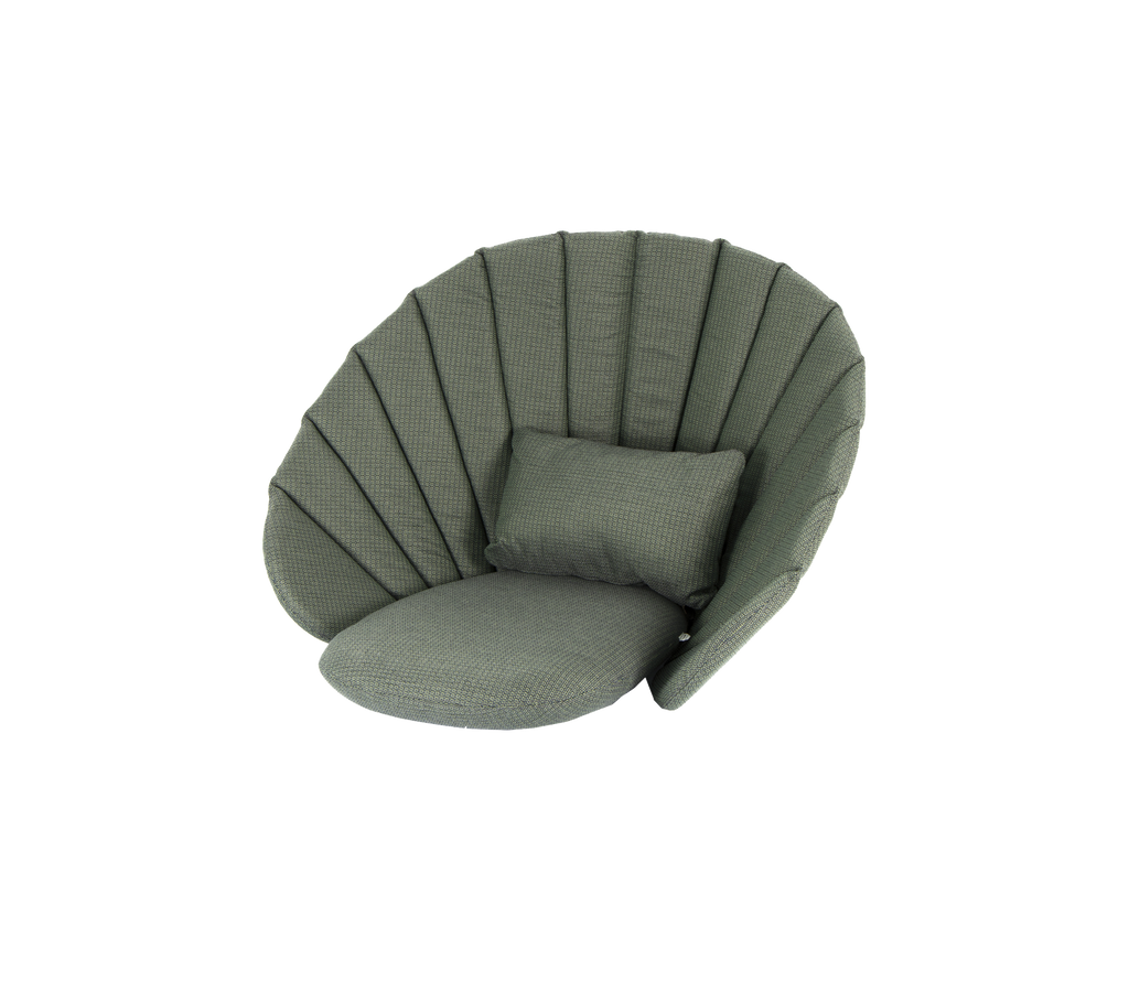 Cushion set, Peacock lounge chair w/swivel