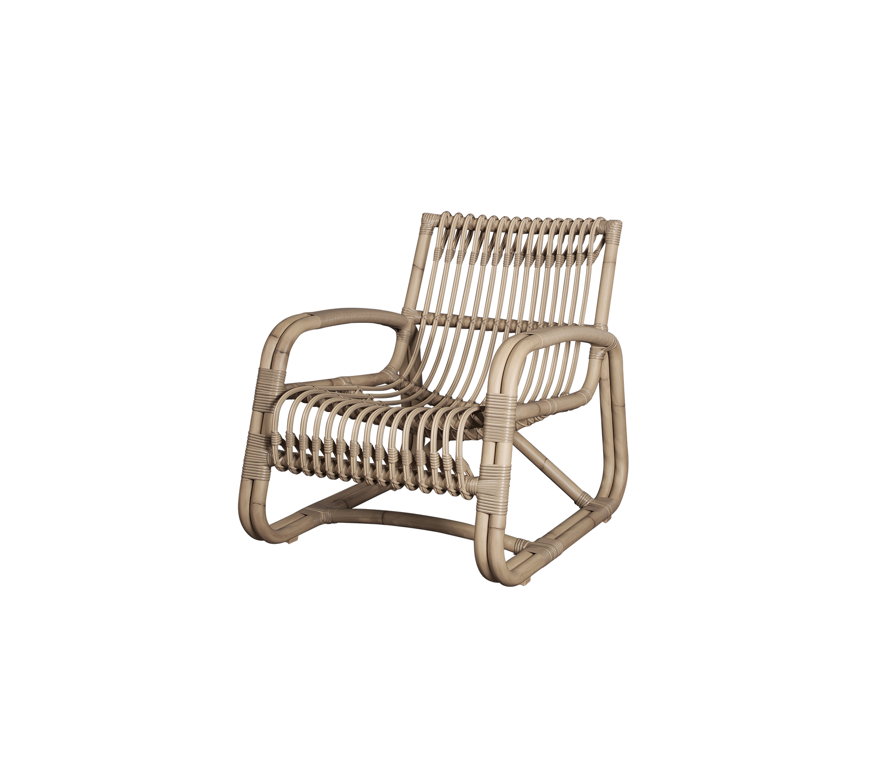 Stilvoller Sessel mit modernem gewebtem Design, das Komfort mit einer zeitgemäßen Ästhetik verbindet.