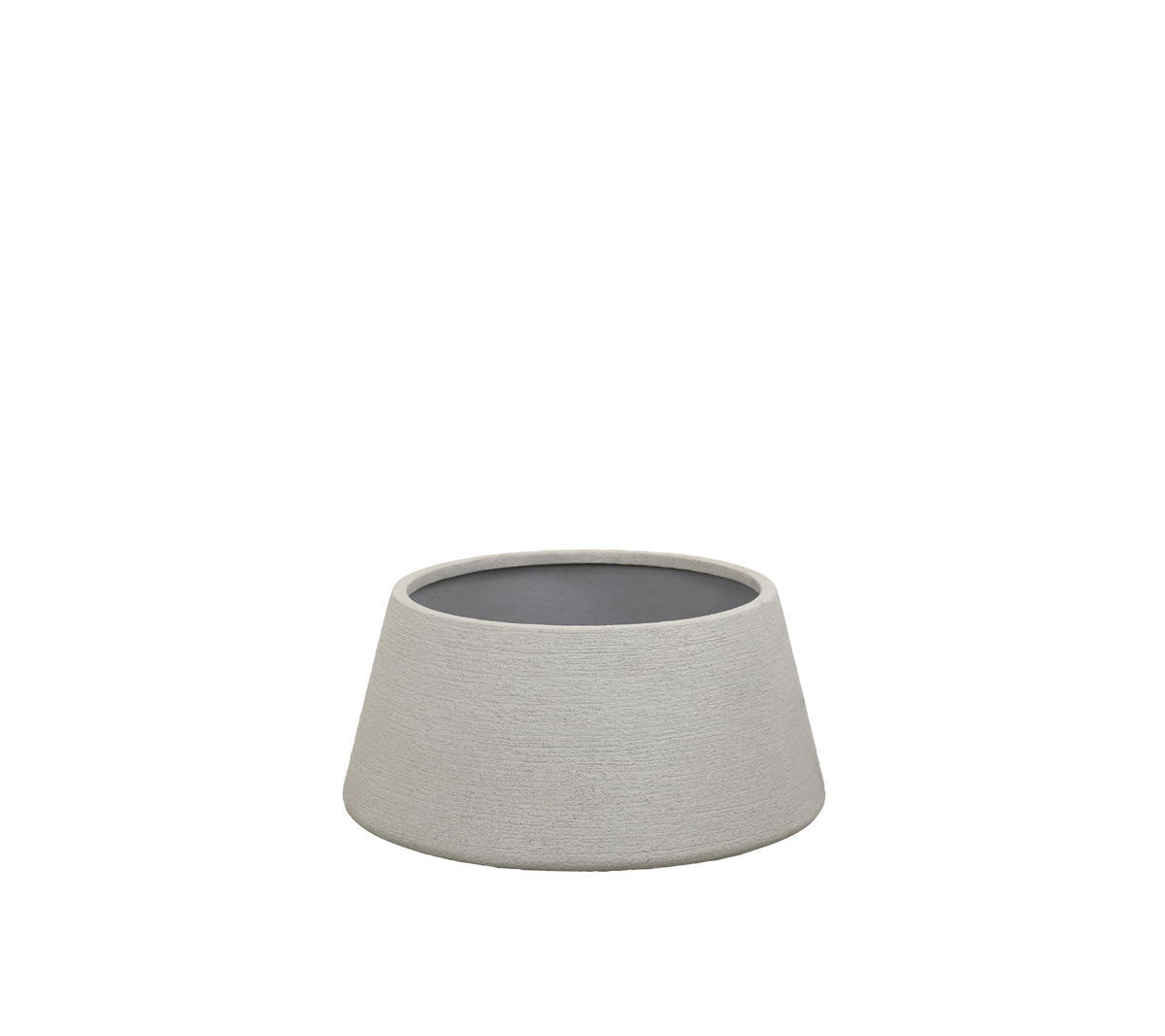 Moderne graue Schüssel mit minimalistischer Design.