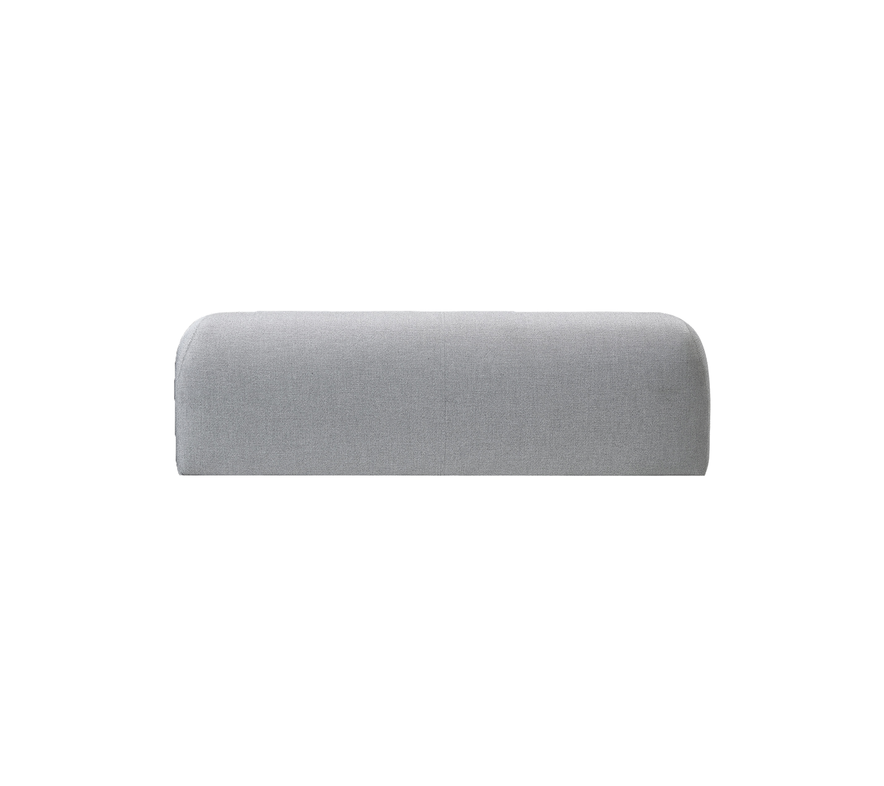 Rückmodul für die Space 2-Sitzer-Sofa mit abgerundetem oberen Ende, entworfen für stilvolles Sitzen in einem modernen Umfeld.