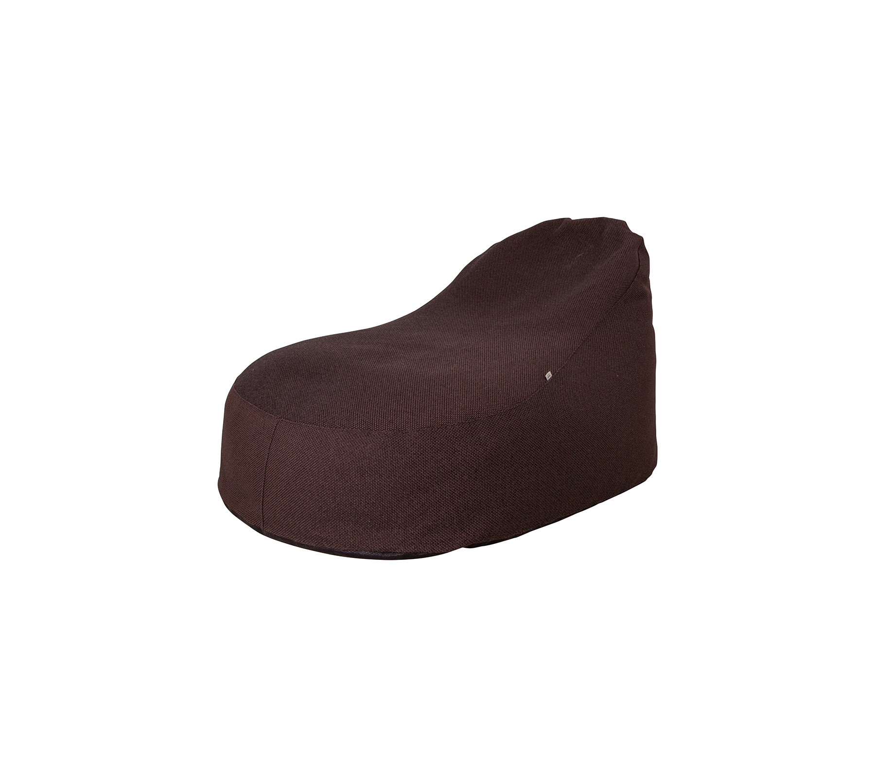 Stylischer brauner Sitzsack mit modernem, glattem Design, perfekt zum Entspannen und Relaxen.