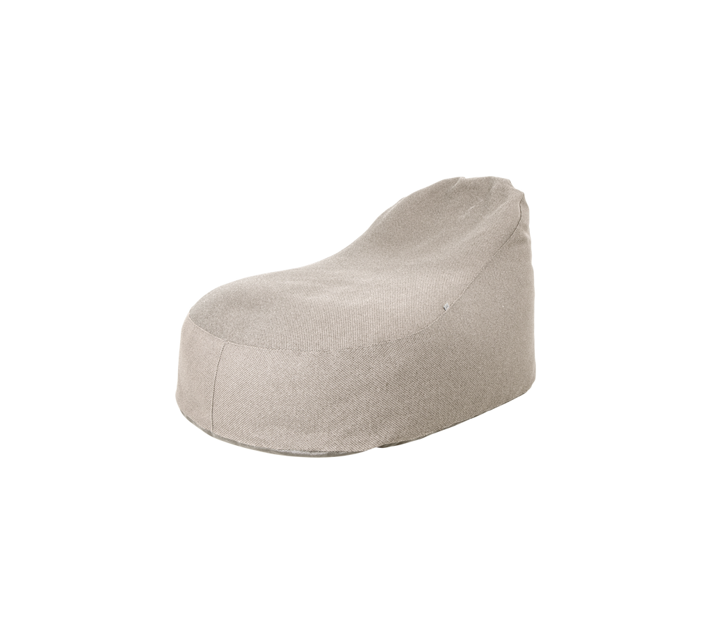 Hellbrauner Sitzsack mit simplem Design.