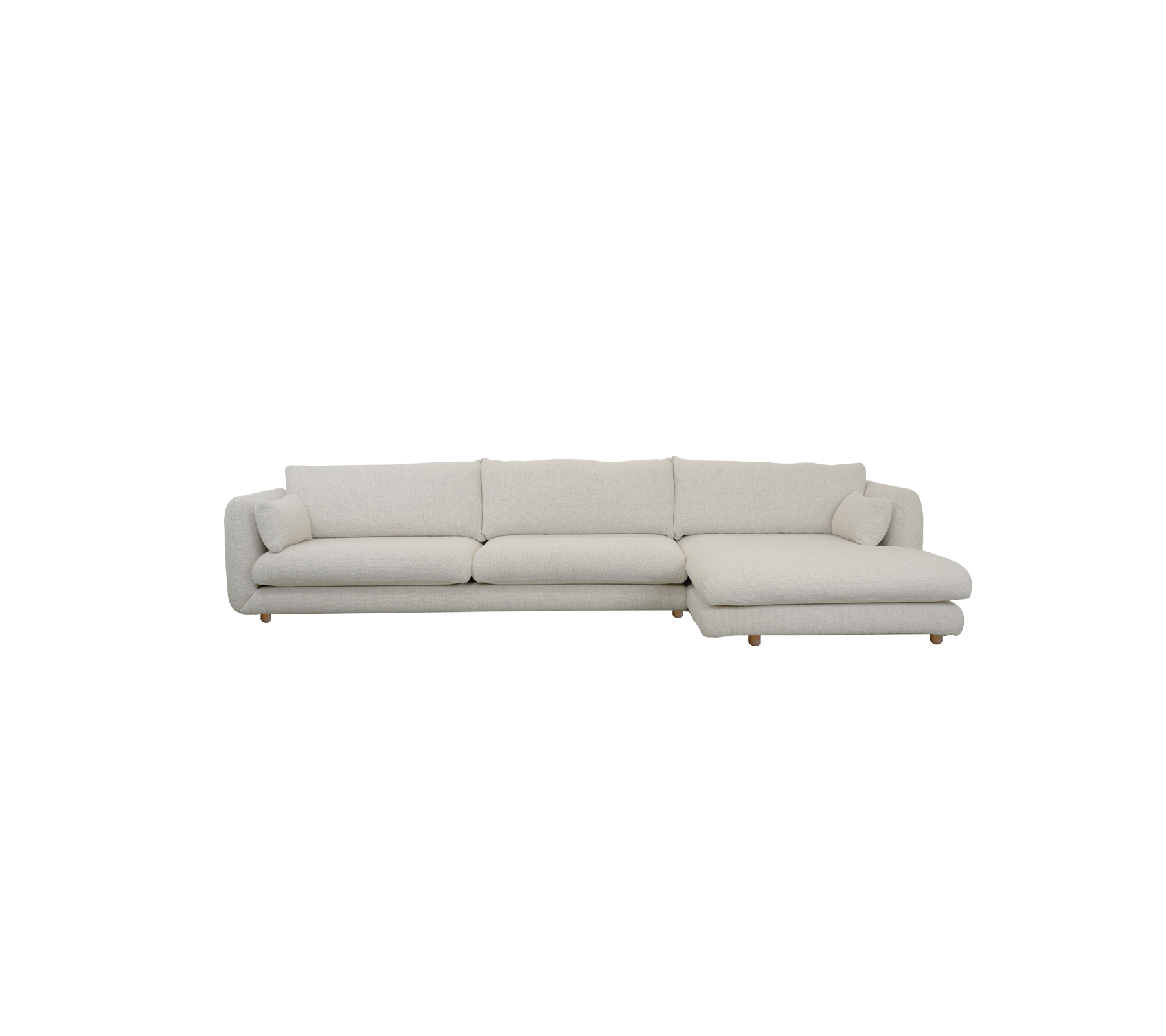 Moderne Sandsofa mit sectional Design.
