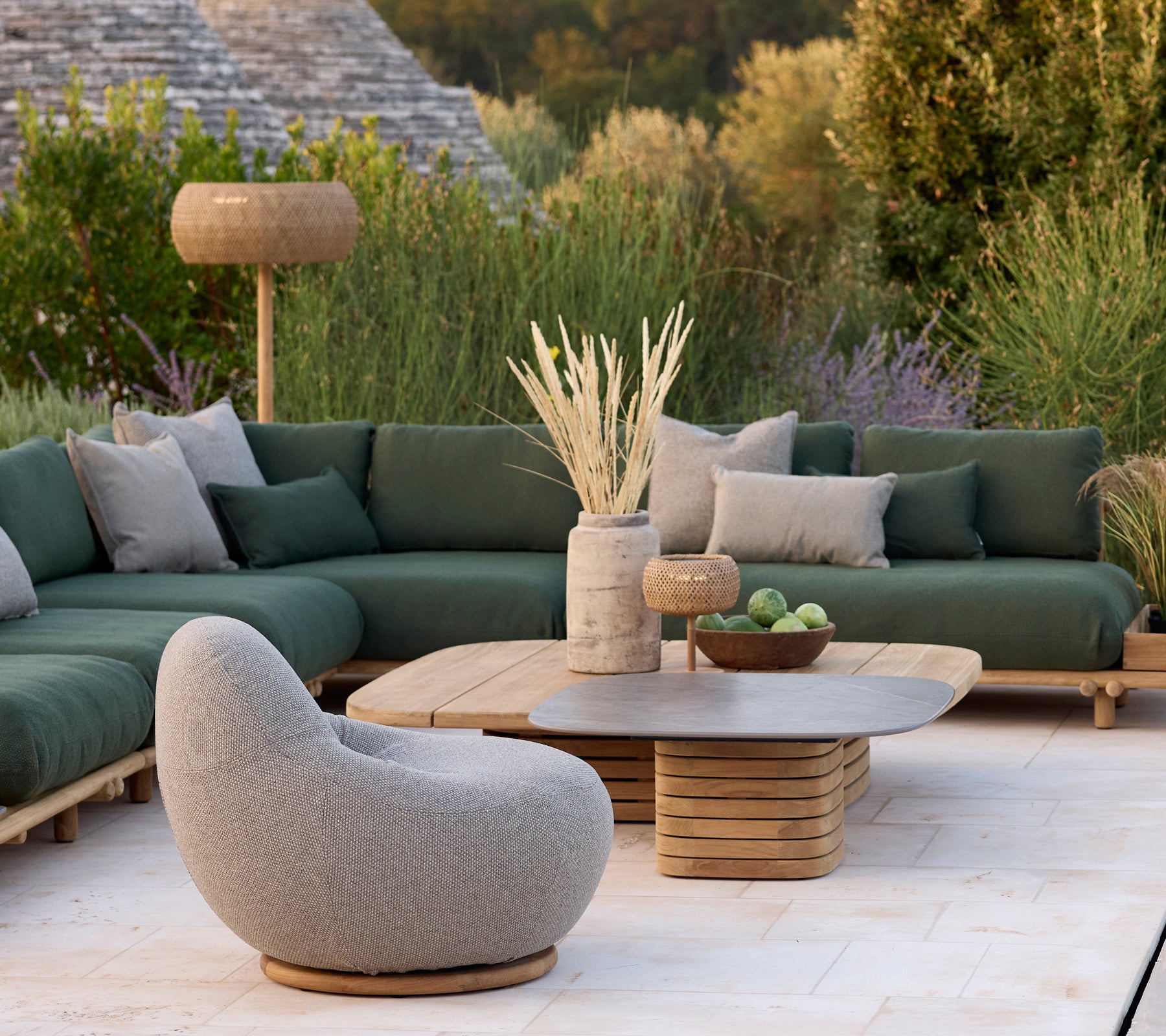 Cane-line klein Mellow Couchtisch, quadratisch