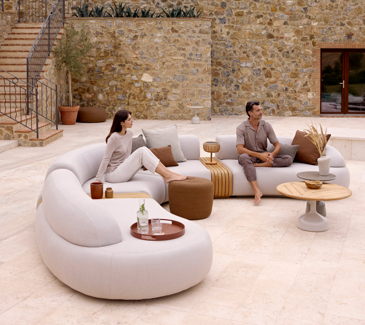 Cane-line Mellow sofa module left w/long backrest