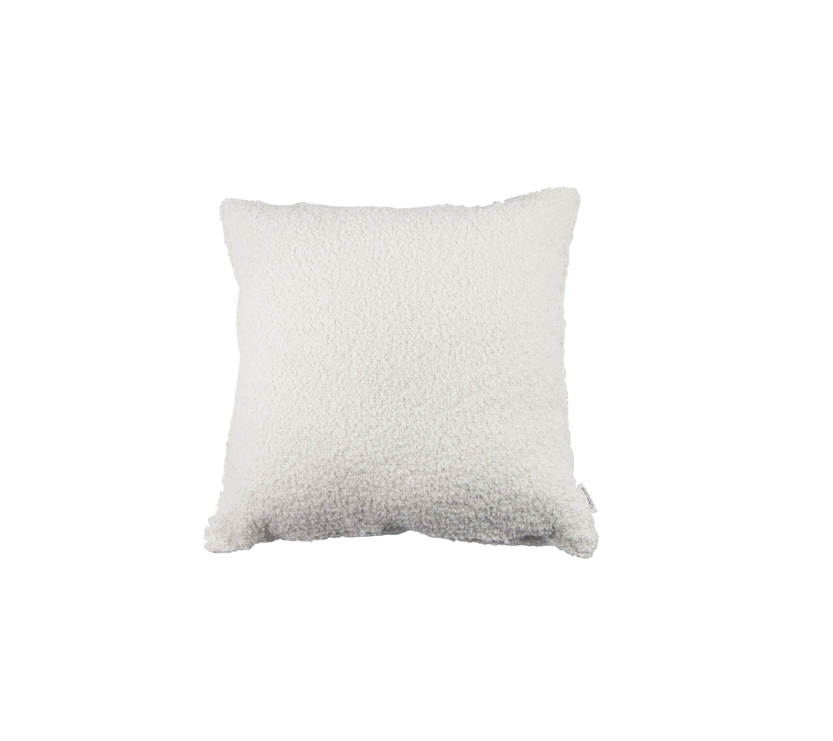 Weiches, flauschiges weißes Kissen mit einer strukturierten Oberfläche, ideal zur Steigerung von Komfort und Stil in jedem Raum.