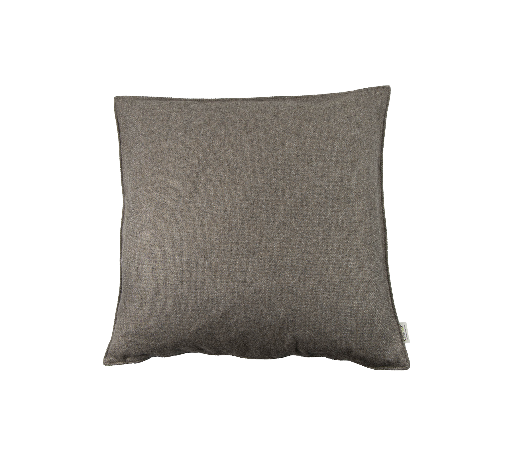 Graues dekoratives Kissen mit einer weichen Textur, ideal um Komfort und Stil in jeden Raum zu bringen.