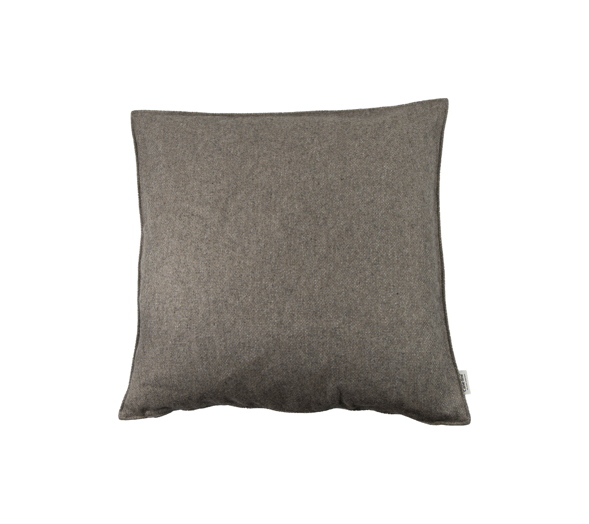Graues dekoratives Kissen mit einer weichen Textur, ideal um Komfort und Stil in jeden Raum zu bringen.